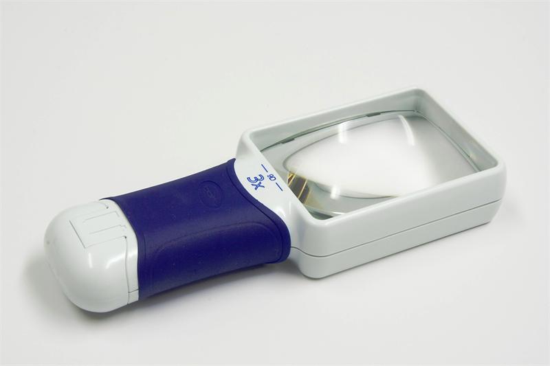 Coil 8273 ATmax LED Illuminated Hand Magnifier, 3.0X/9.0D, Bi Aspheric Lens